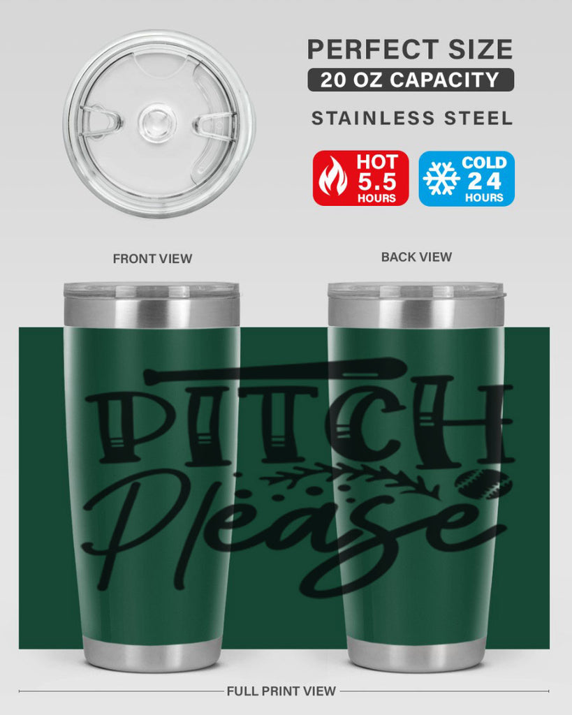 Pitch Please 2037#- baseball- Tumbler