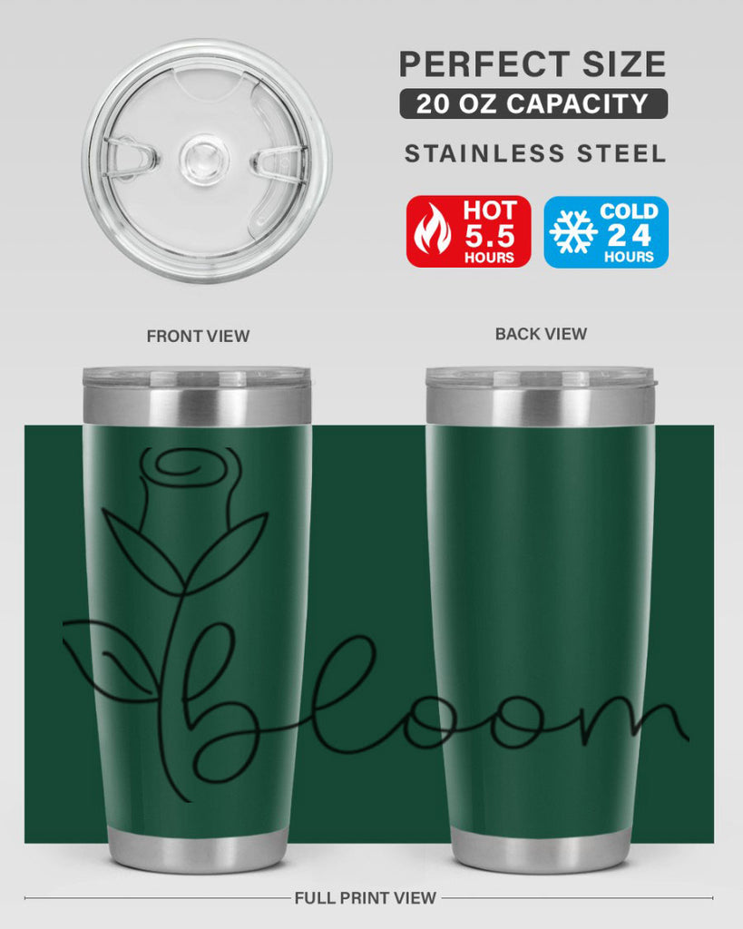 Rosebud line bloom400#- spring- Tumbler