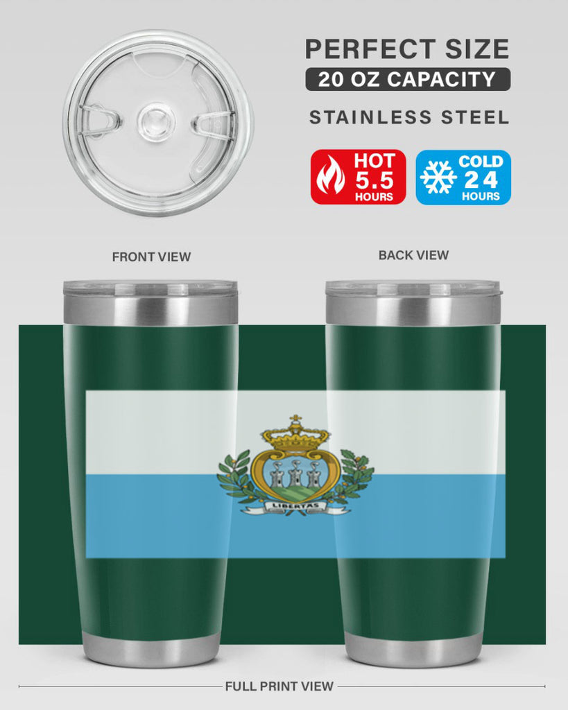 San Marino 48#- world flags- Tumbler