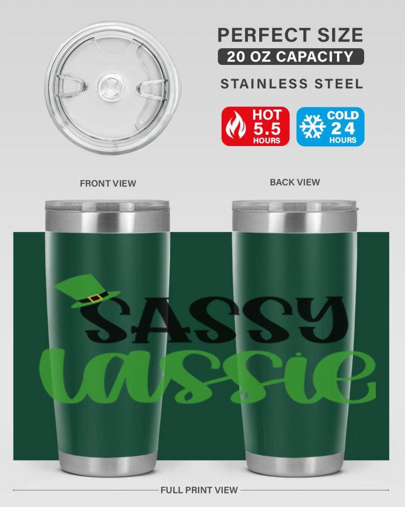 Sassy Iassie Style 34#- St Patricks Day- Tumbler