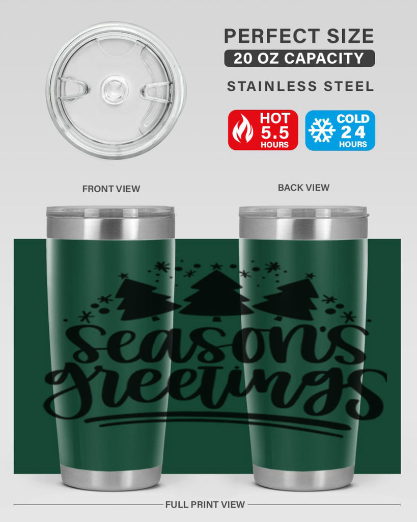 Seasons Greetings345#- winter- Tumbler