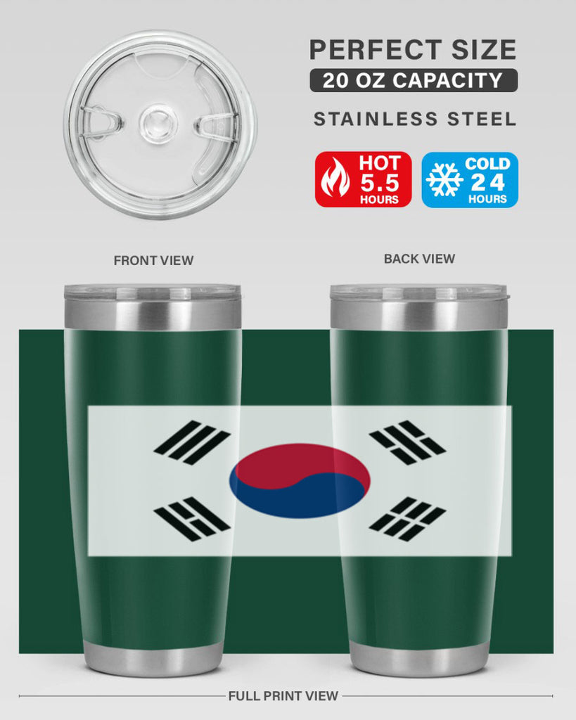 South Korea 35#- world flags- Tumbler