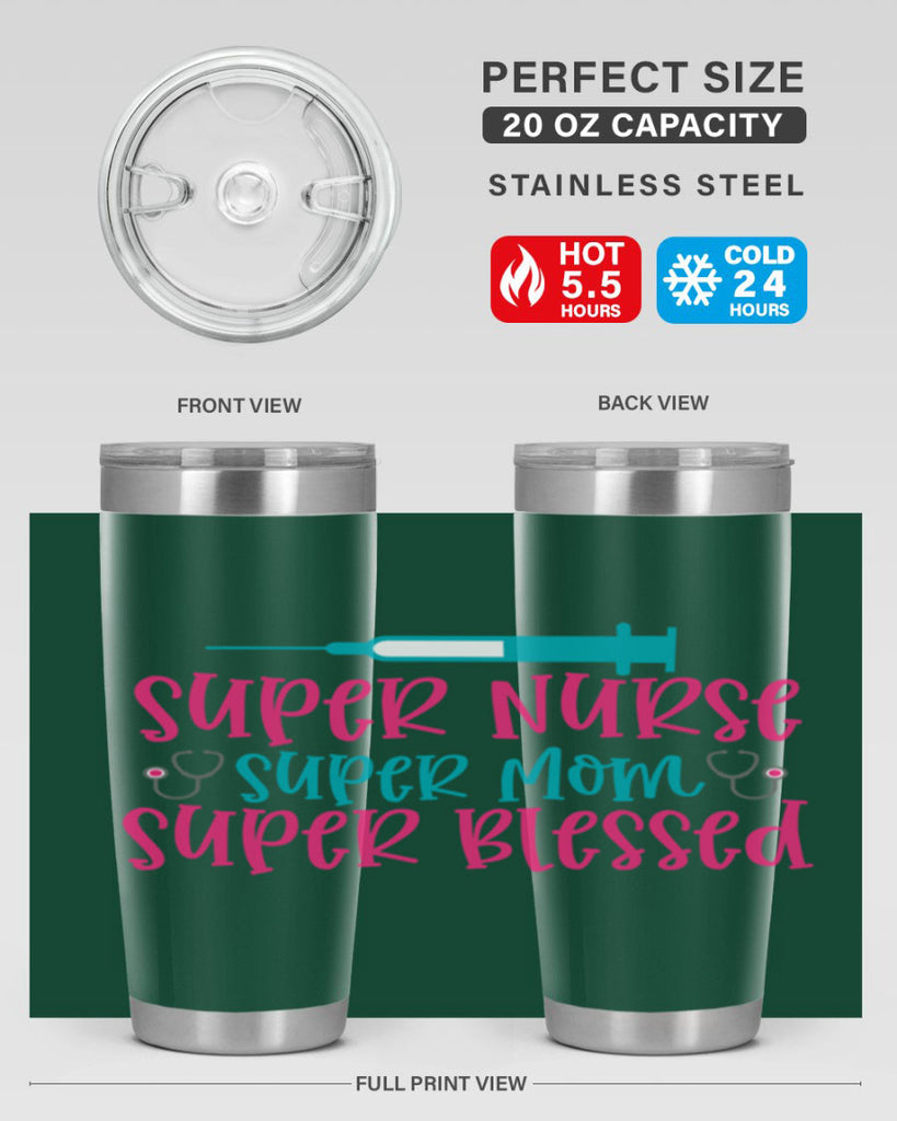 Super Nurse Super Mom Style 347#- nurse- tumbler