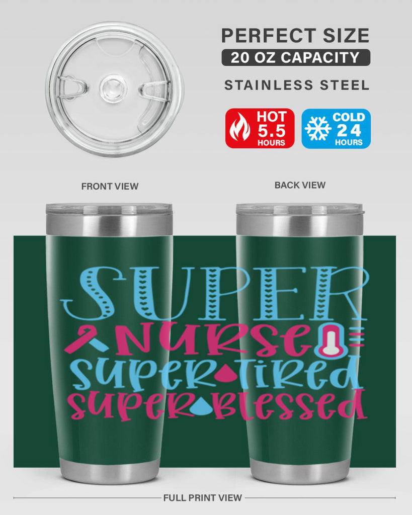 Super Nurse Super Tired Style Style 23#- nurse- tumbler