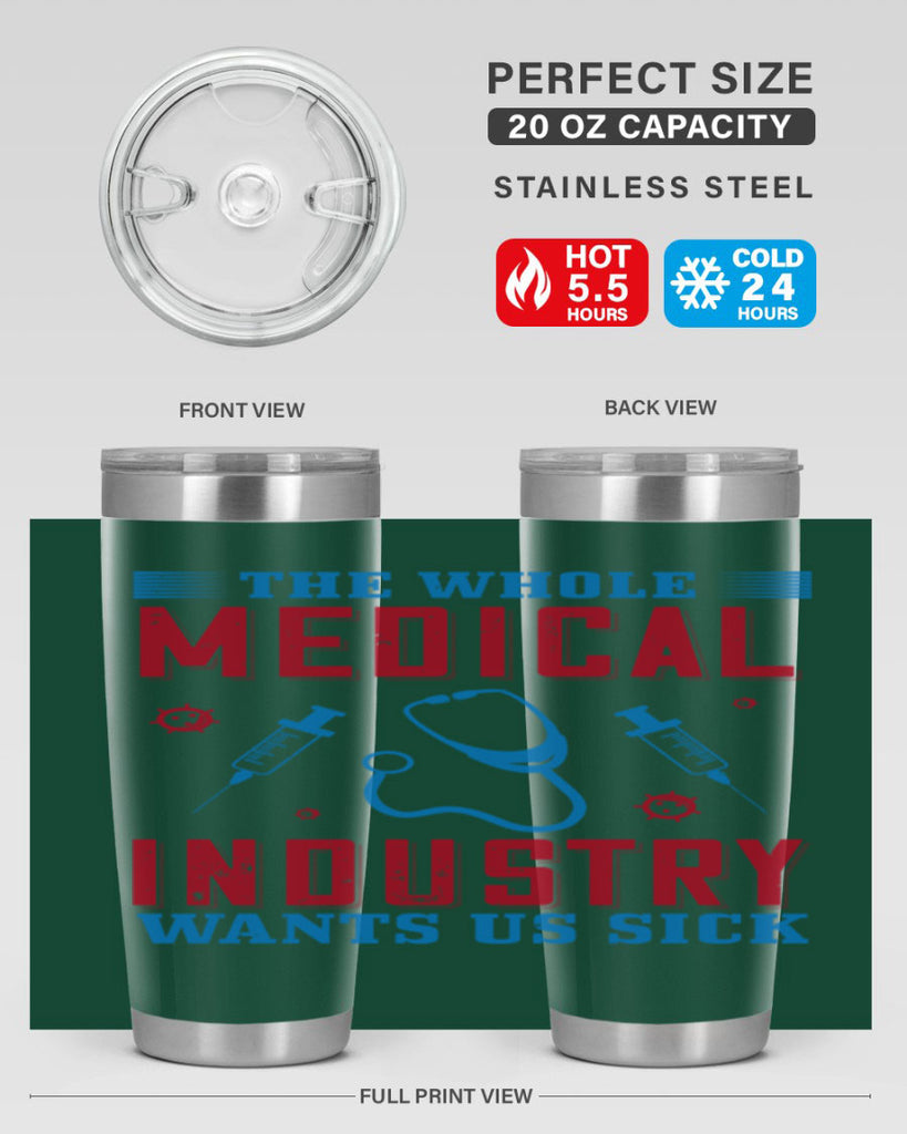 The whole medical industry wants us sick Style 14#- medical- tumbler