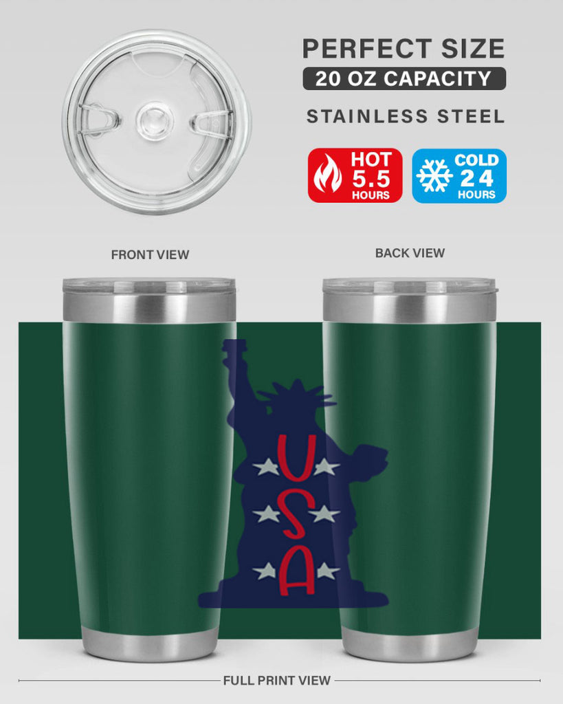 USA Style 181#- Fourt Of July- Tumbler
