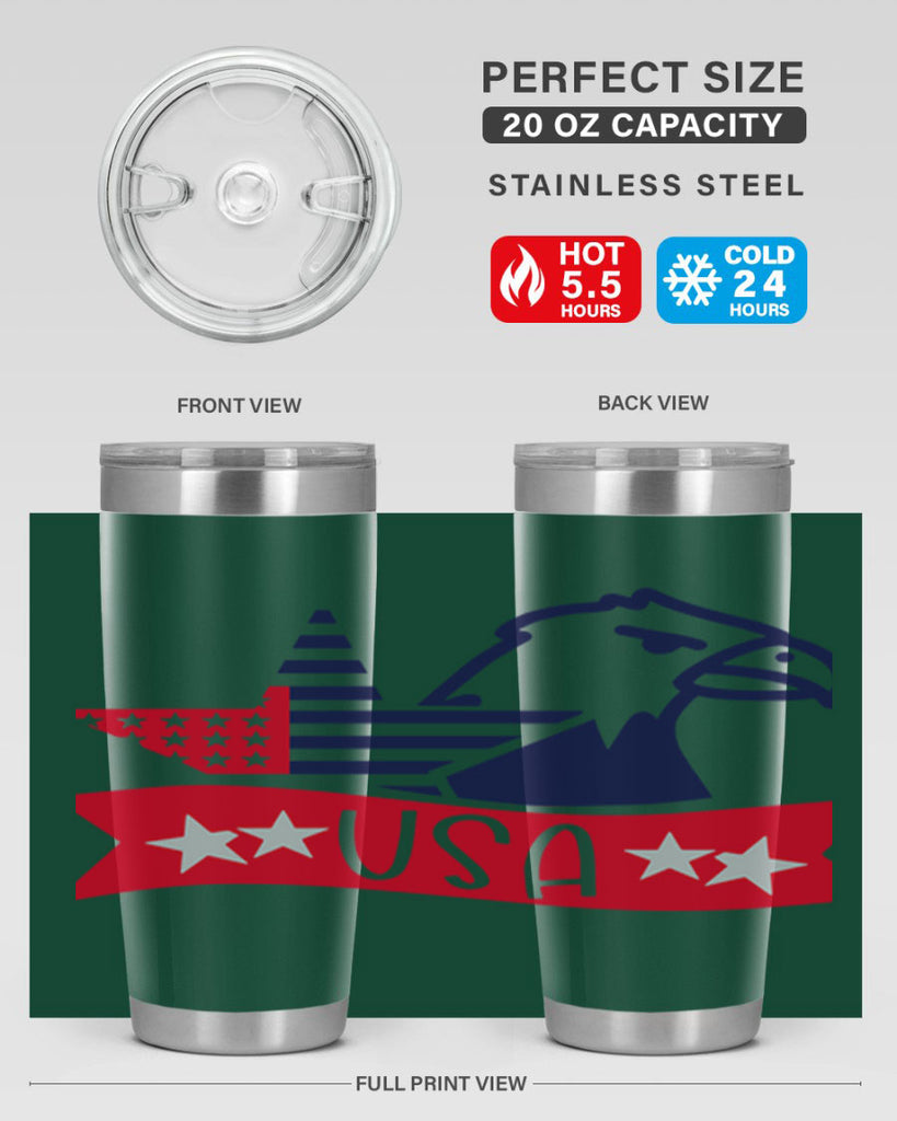 USA Style 182#- Fourt Of July- Tumbler