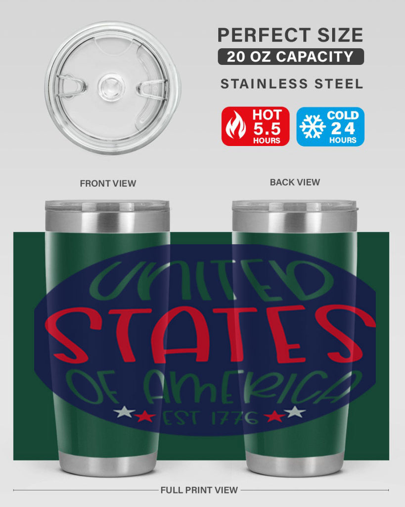 United States Of America Est Style 176#- Fourt Of July- Tumbler