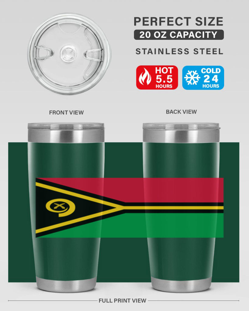 Vanuatu 7#- world flags- Tumbler