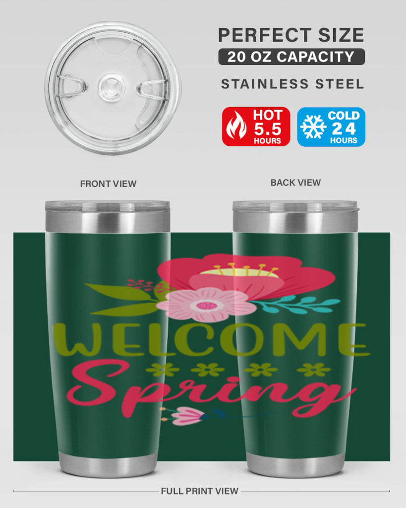 Welcome Spring 582#- spring- Tumbler