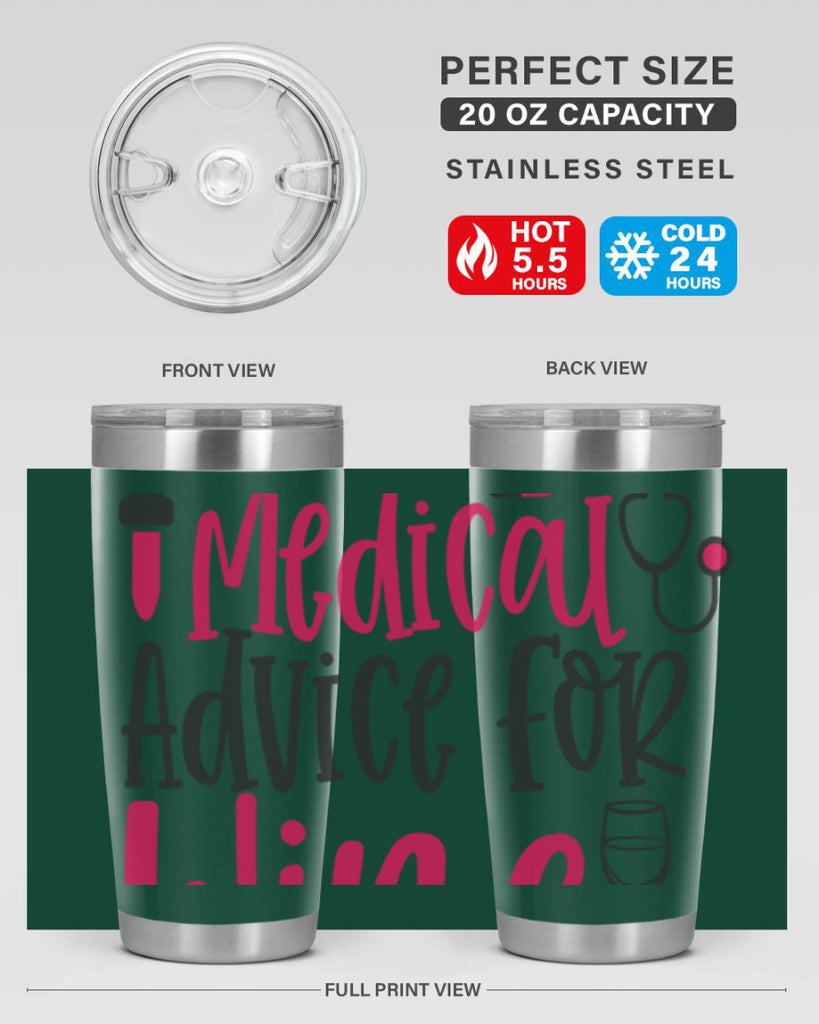 Will Trade Medical Advice for Wine Style Style 9#- nurse- tumbler
