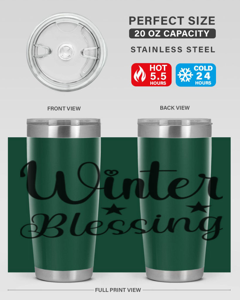 Winter Blessing 484#- winter- Tumbler