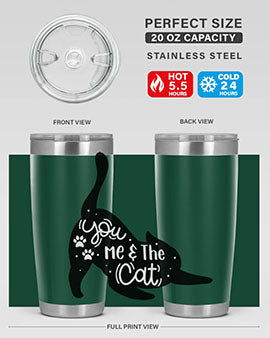You Me The Cat Style 111#- cat- Tumbler