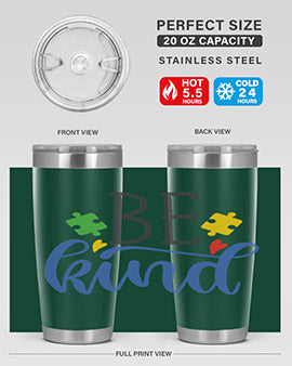 be kind Style 8#- autism- Tumbler