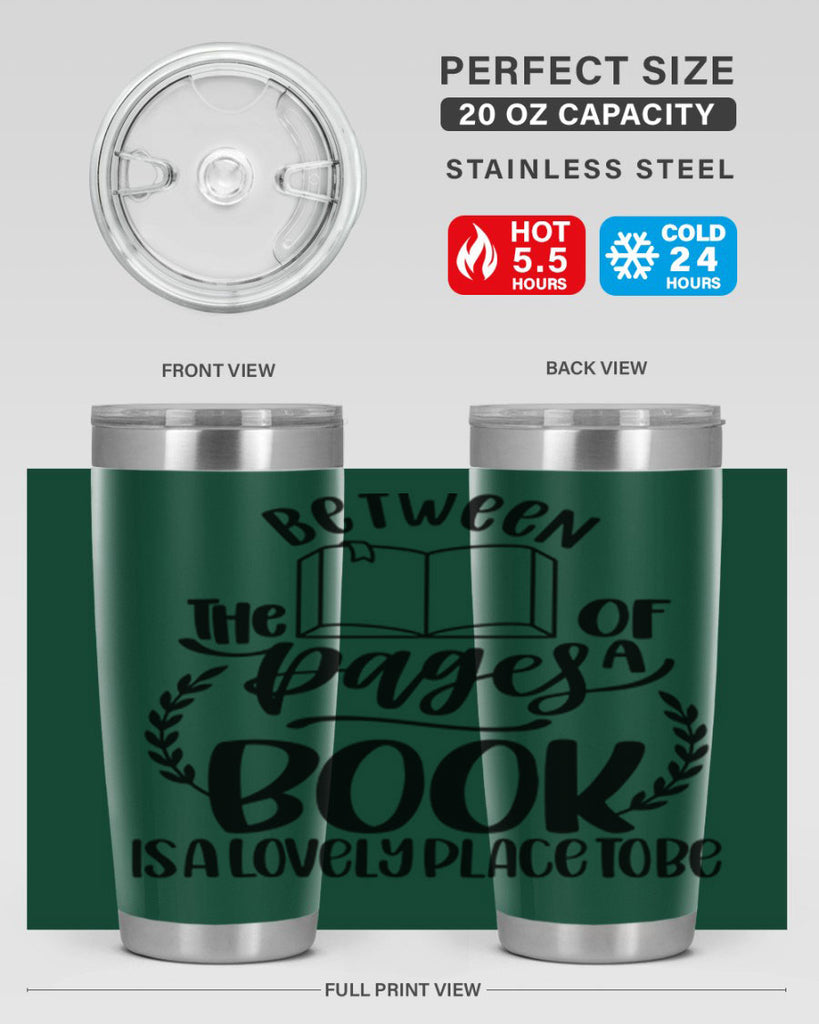 between the pages of a book 52#- reading- Tumbler