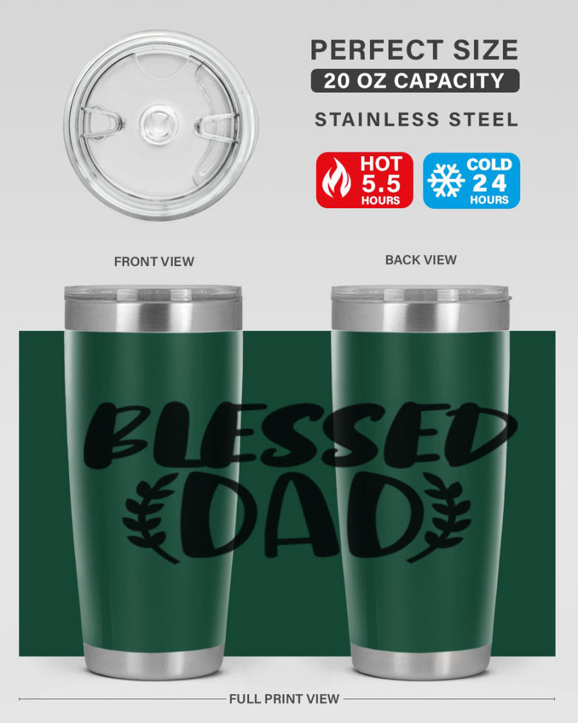 blessed dad 36#- dad- Tumbler