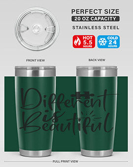 different is beautiful Style 12#- autism- Tumbler