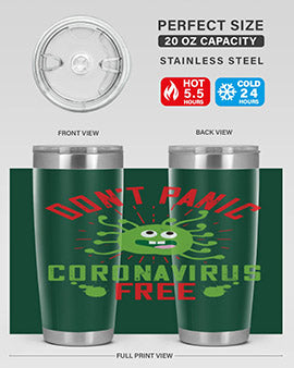 dont panic coronavirus free Style 43#- corona virus- Tumbler