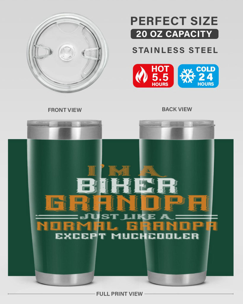 im a biker grandpa just like a normal grandpa except muchcooler 38#- grandpa - papa- Tumbler