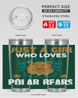 just a girl who loves polar bear 22#- Bears- Tumbler