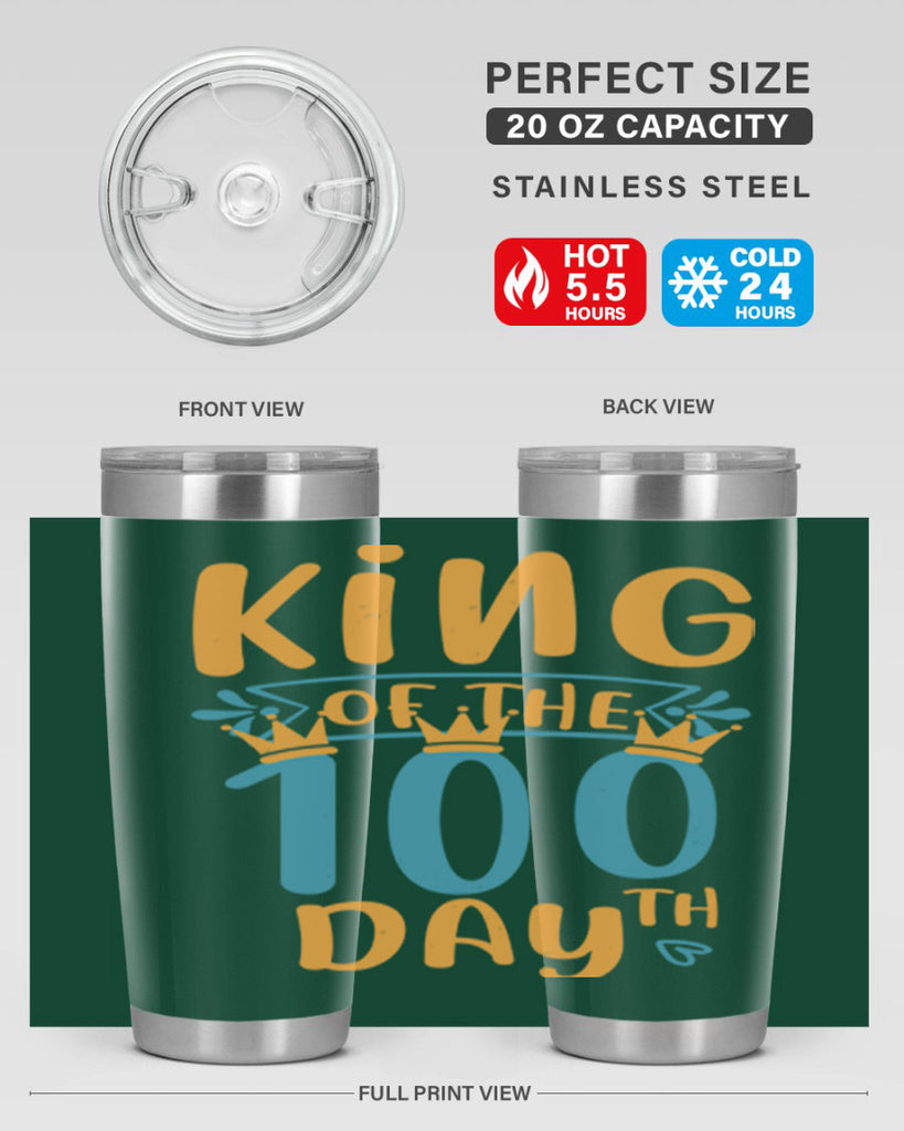 king of the th day 3#- 100 days of school- Tumbler