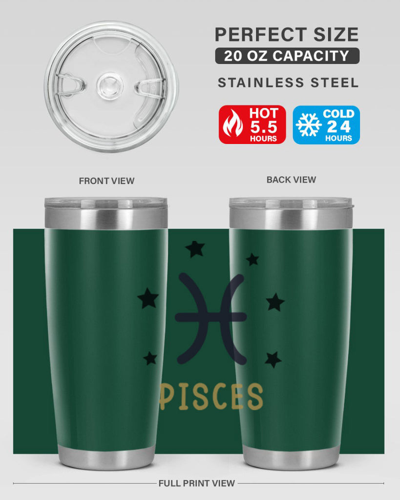 pisces 355#- zodiac- Tumbler