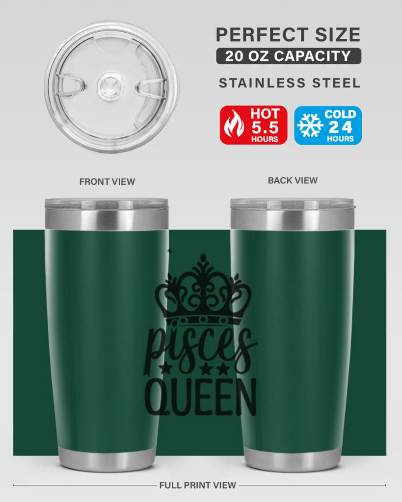 pisces queen 376#- zodiac- Tumbler
