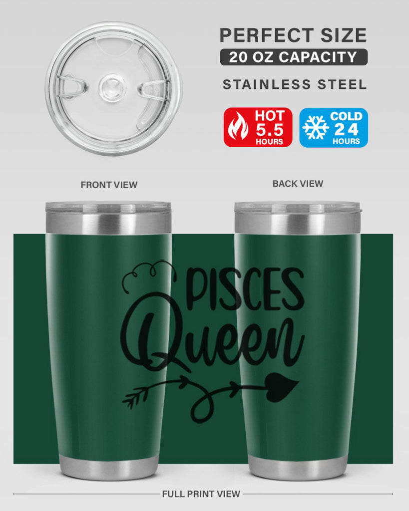 pisces queen 379#- zodiac- Tumbler