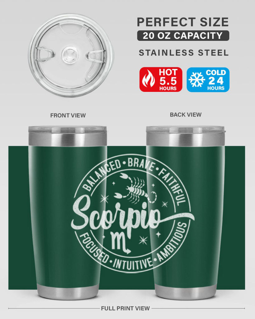 scorpio 439#- zodiac- Tumbler