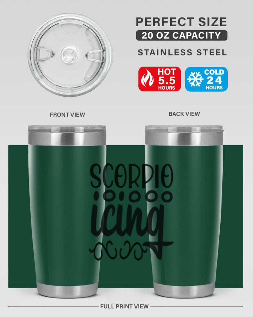 scorpio icing 441#- zodiac- Tumbler