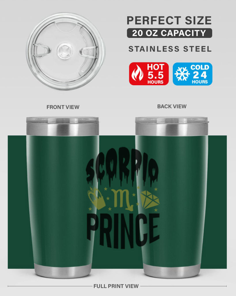 scorpio prince 445#- zodiac- Tumbler