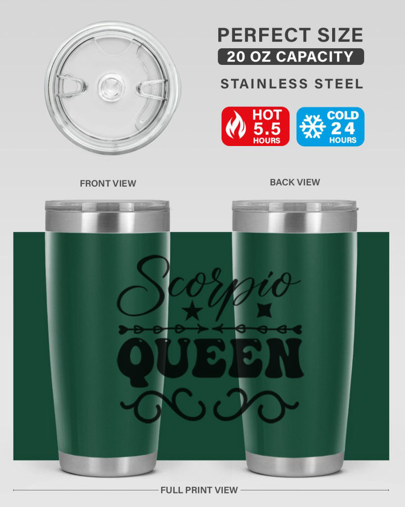 scorpio queen 447#- zodiac- Tumbler