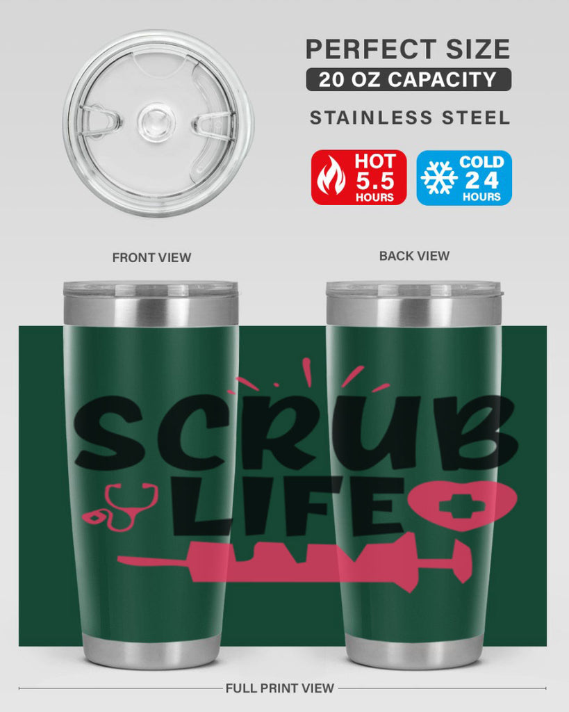 scrub life Style 352#- nurse- tumbler
