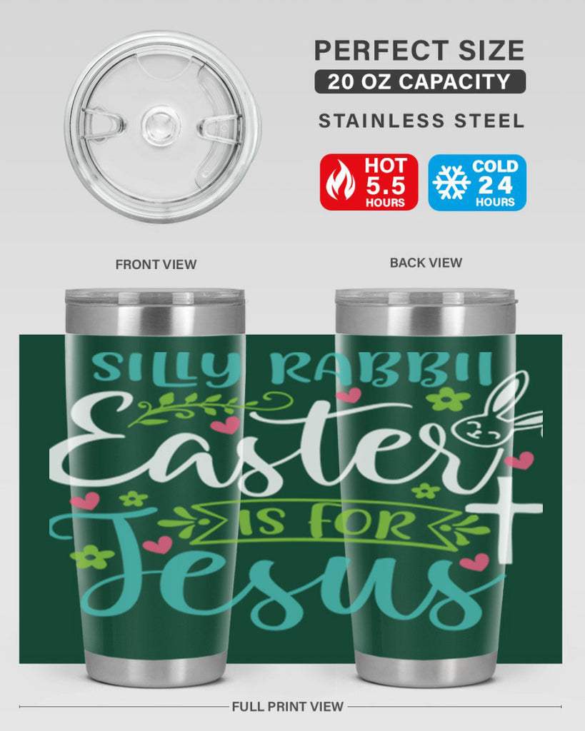 silly rabbit easter is for jesuss 7#- easter- Tumbler
