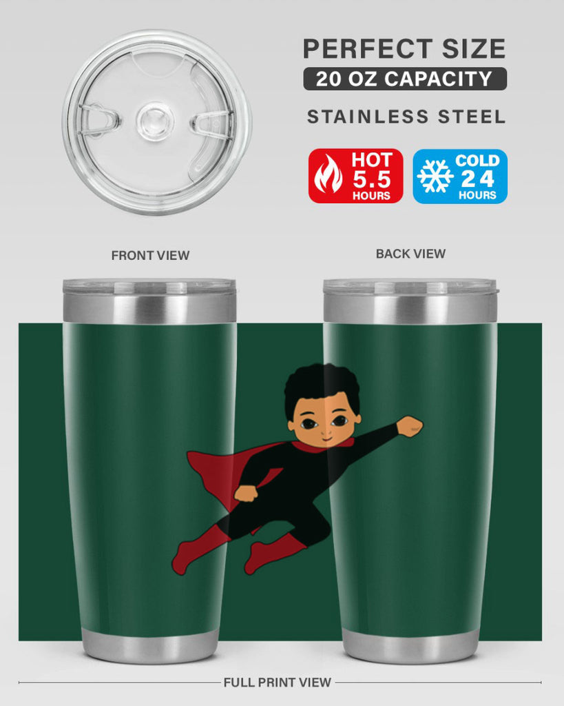 super kid 9#- black men - boys- tumbler