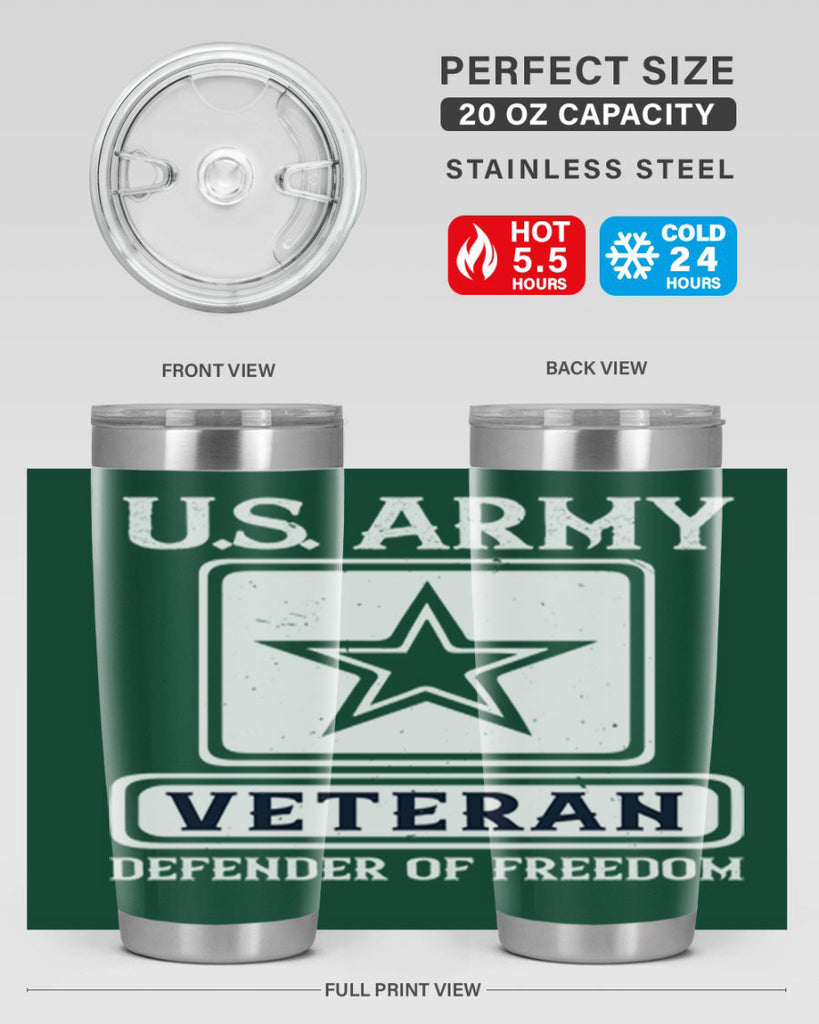 us army veteran defender of freedom 14#- Veterns Day- Tumbler