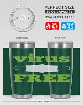 virus free Style 20#- corona virus- Tumbler
