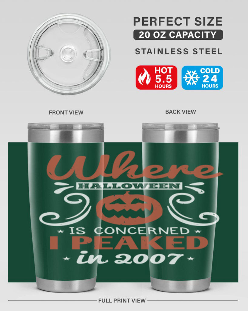 where halloween is 122#- halloween- Tumbler