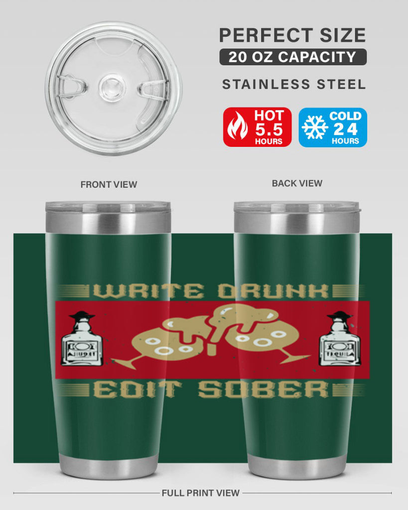 write drunk edit sober 14#- drinking- Tumbler