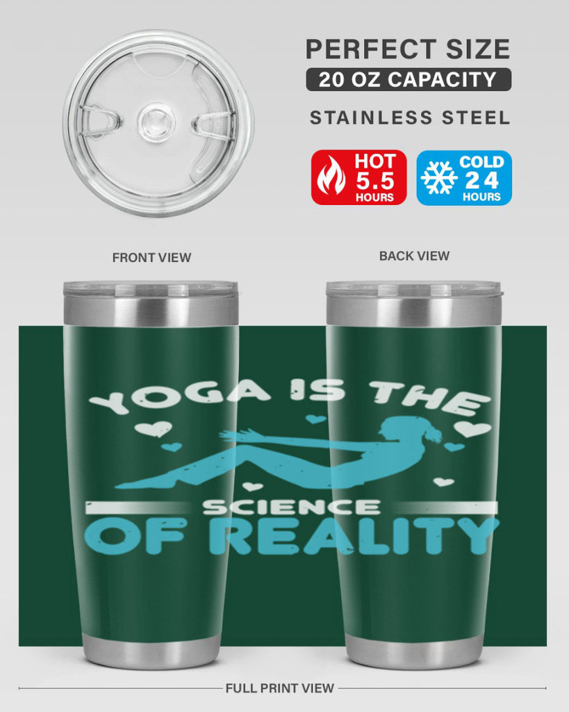 yoga is the science of reality 16#- yoga- Tumbler