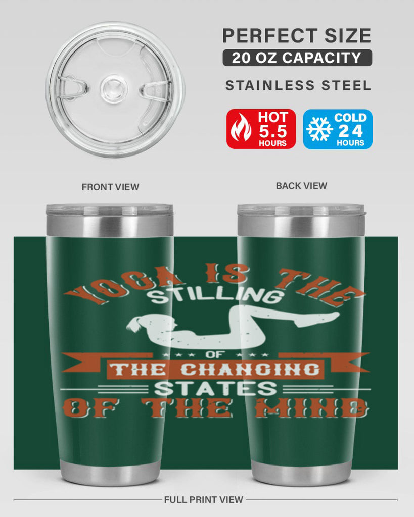 yoga is the stilling of the changing states of the mind 12#- yoga- Tumbler