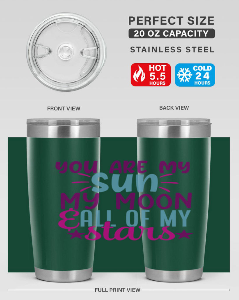 you are my sun my moon all of my stars 5#- family- Tumbler