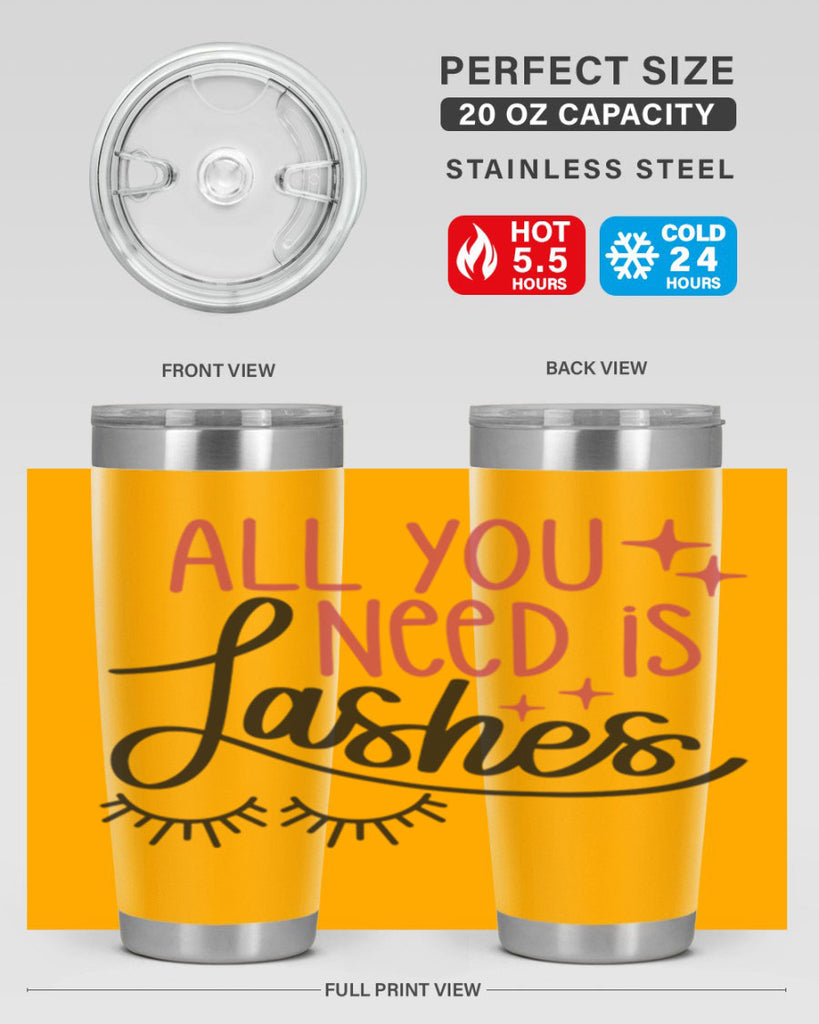 All You Need Is Lashes Style 146#- make up- Tumbler