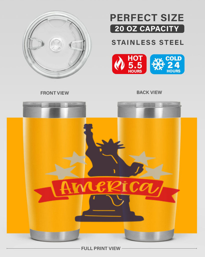 America Style 145#- Fourt Of July- Tumbler