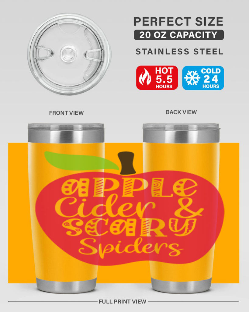 Apple Cider Scary Spiders 10#- fall- Tumbler
