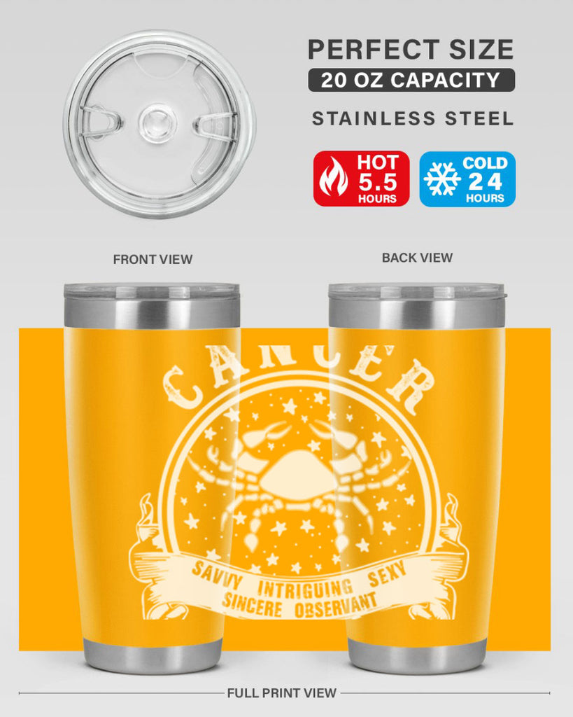 Cancer 14#- zodiac- Tumbler