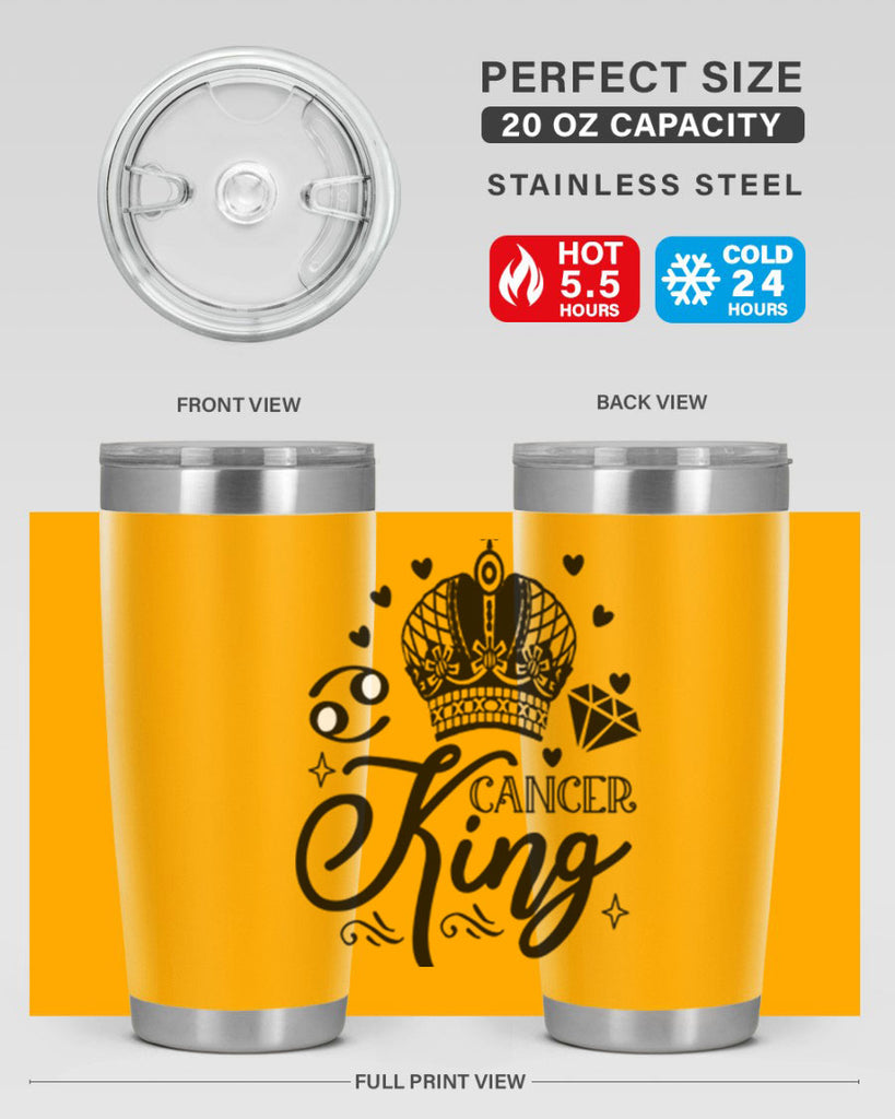 Cancer king 158#- zodiac- Tumbler