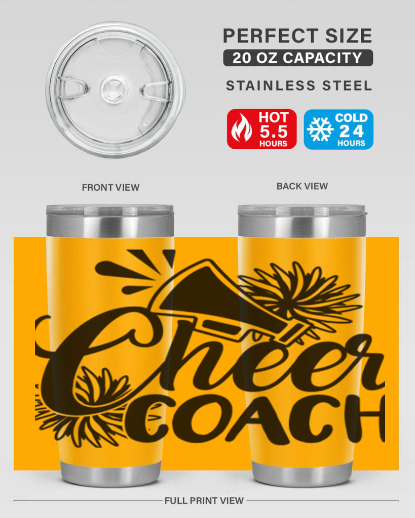 Cheer coach 1392#- cheer- Tumbler