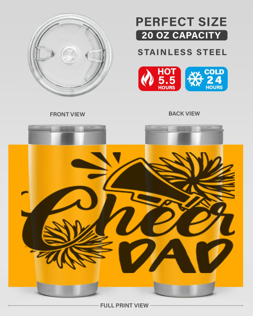 Cheer dad 1391#- cheer- Tumbler