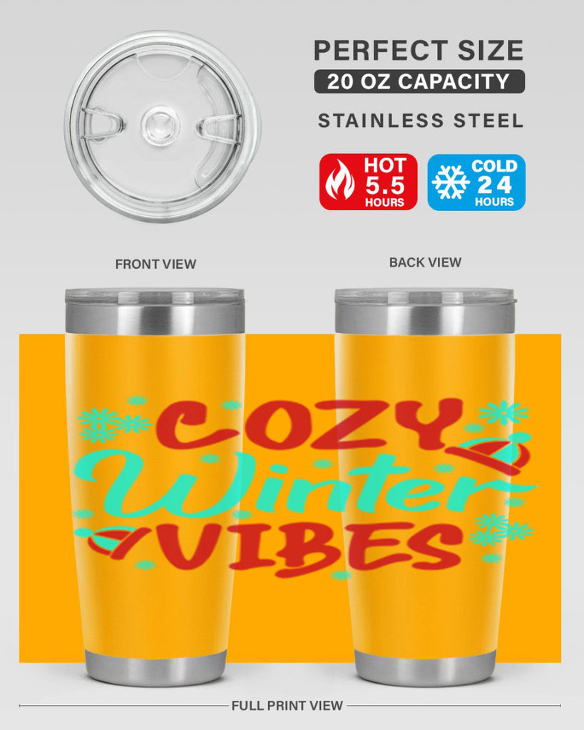 Cozy Winter Vibes Winter 83#- winter- Tumbler